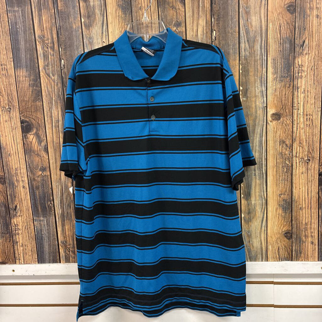Nike Golf Black/Blue Polo, Mens XL