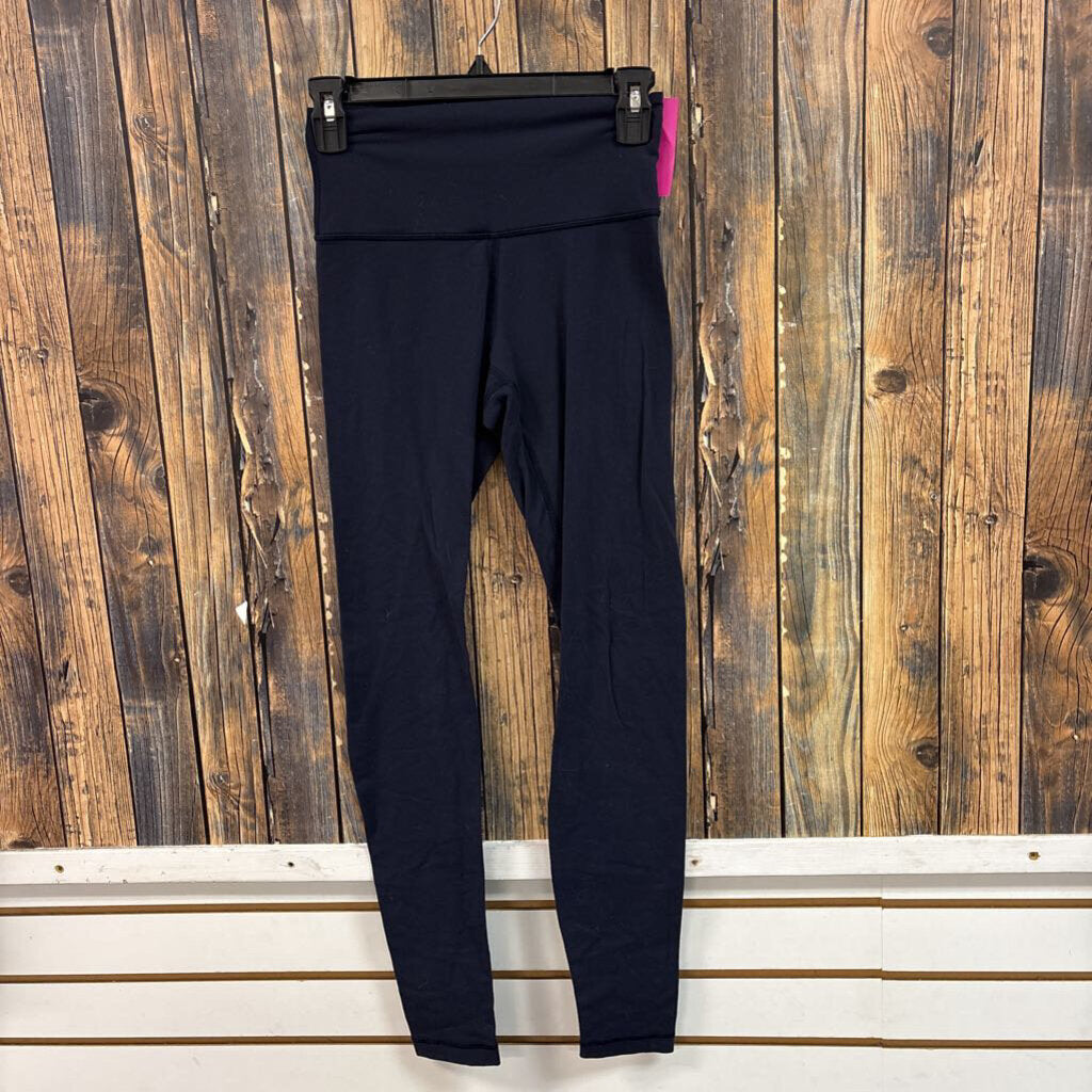 Lululemon Navy Blue Leggings, Women's 4