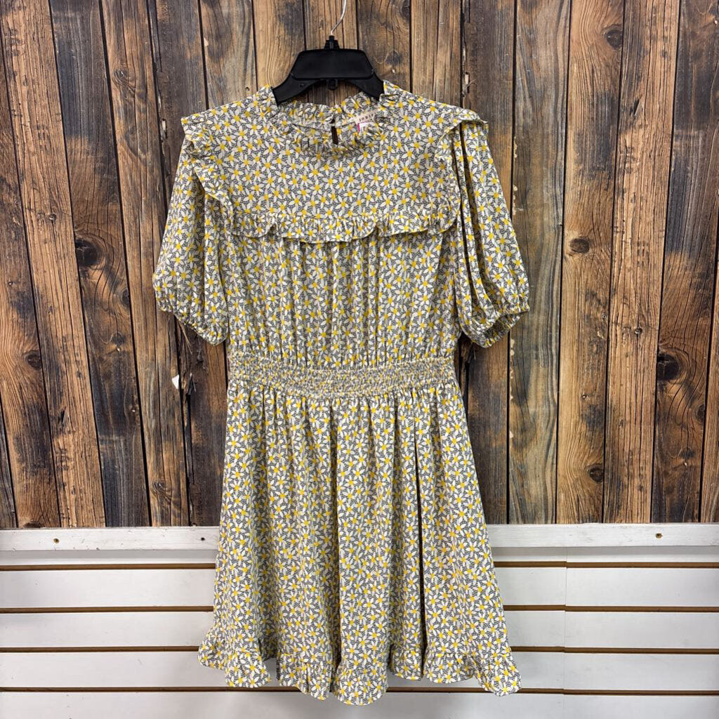 JODIFL Yellow Flower Dress, Women's M