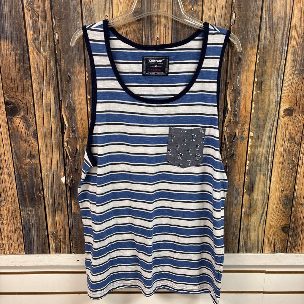 Blue Stripe Tank, NWT Men's XL