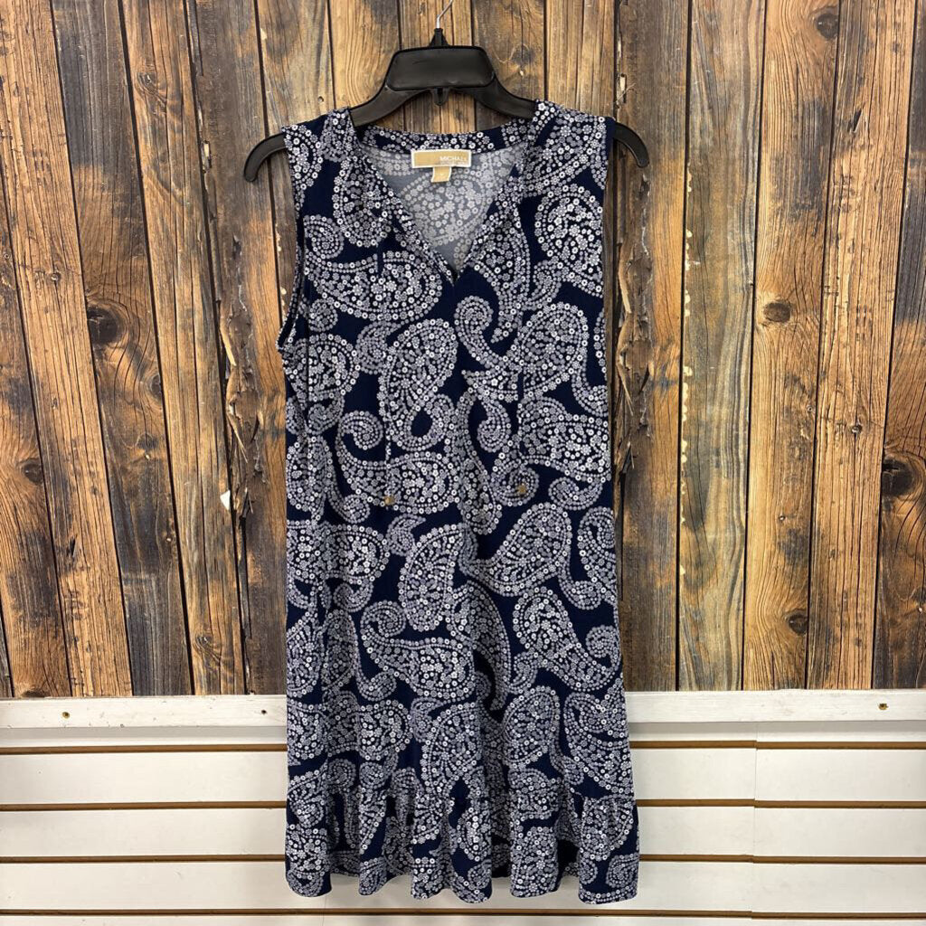 Michael Kors Blue Paisley Dress, Women's M