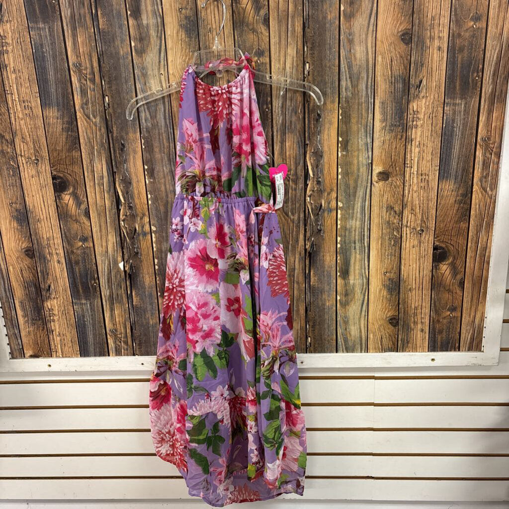 NWT Childrens Place Purple Floral Dress (1), Girls 14