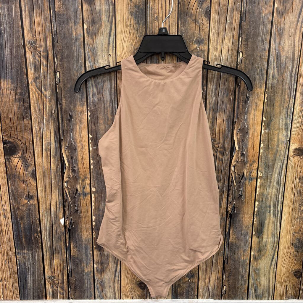 PINK Nude Bodysuit, NWT Women's M