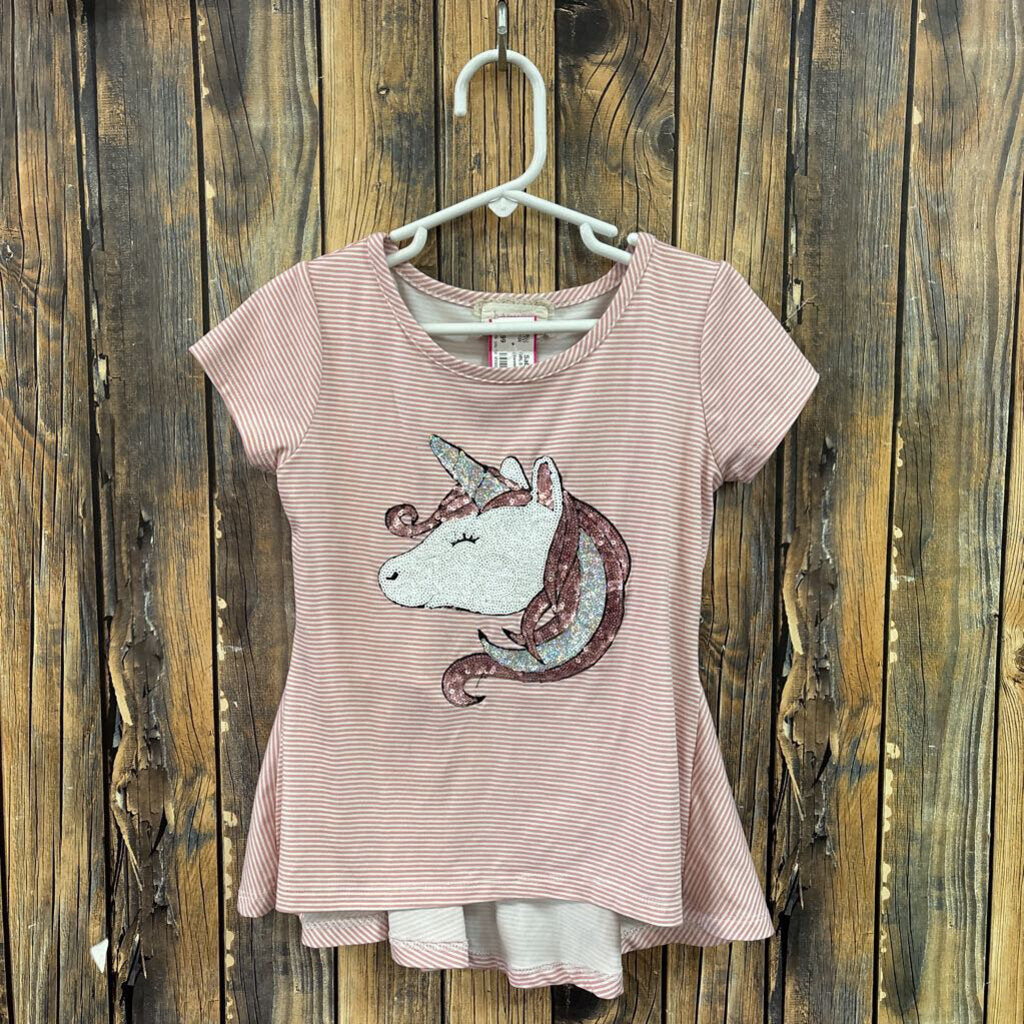 Btween Unicorn Top, Girls 6
