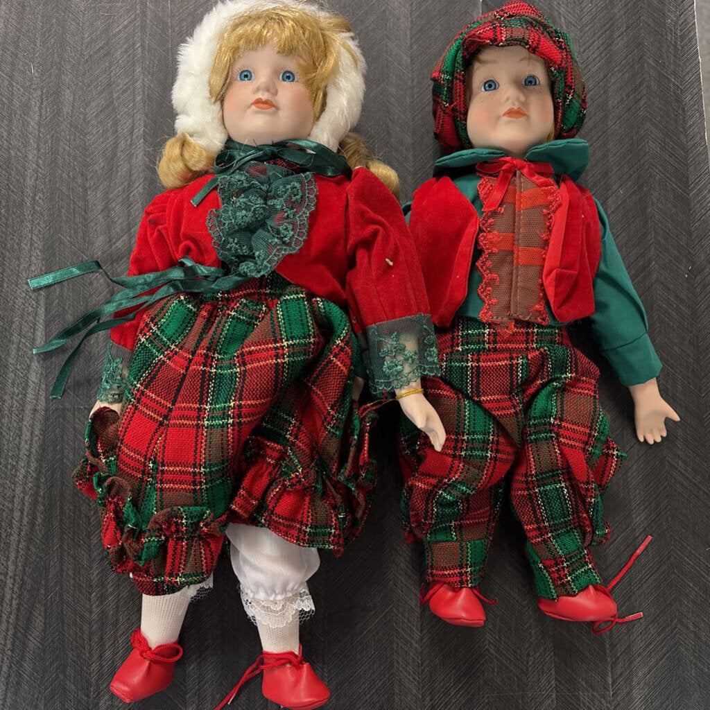 Vintage Porcelain Doll Set