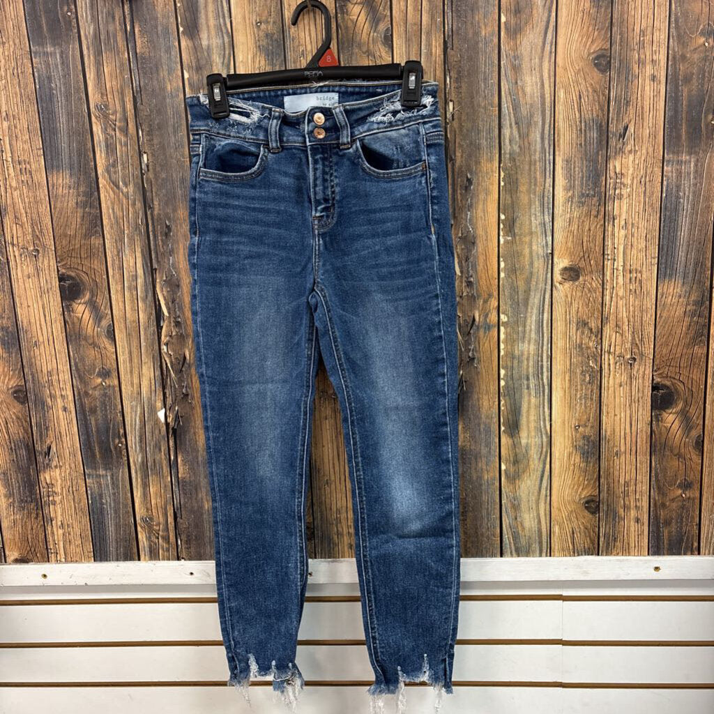 Bridge by Gly Raw Hem Jeans, Womens 27