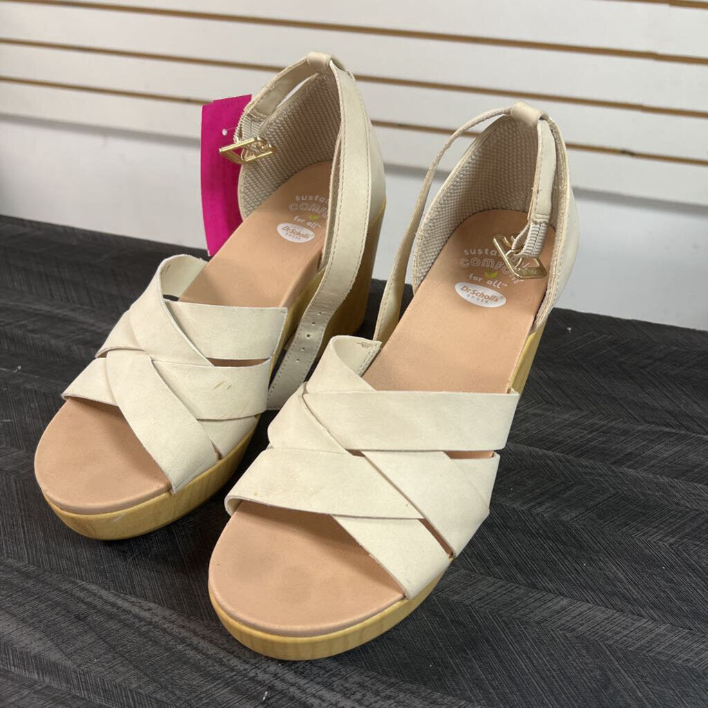 DrScholls Nude Sandals, Womens 6
