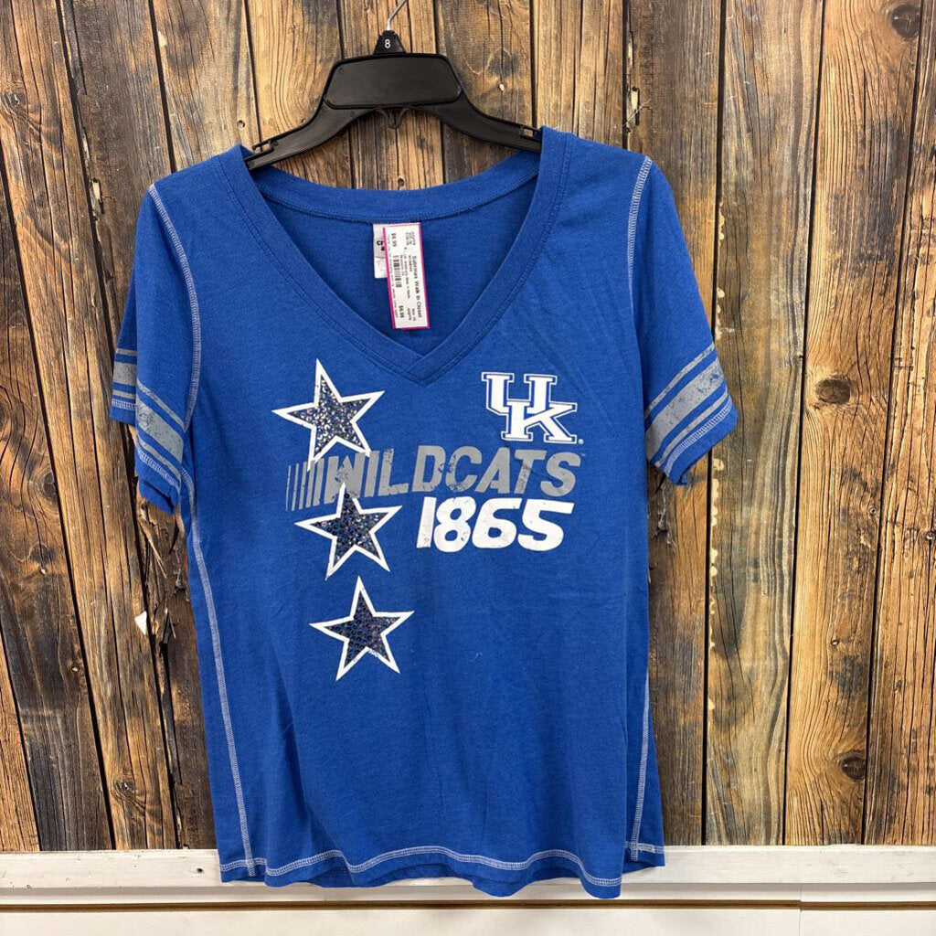 UK Wildcats Blue V-Neck, Womens 2X