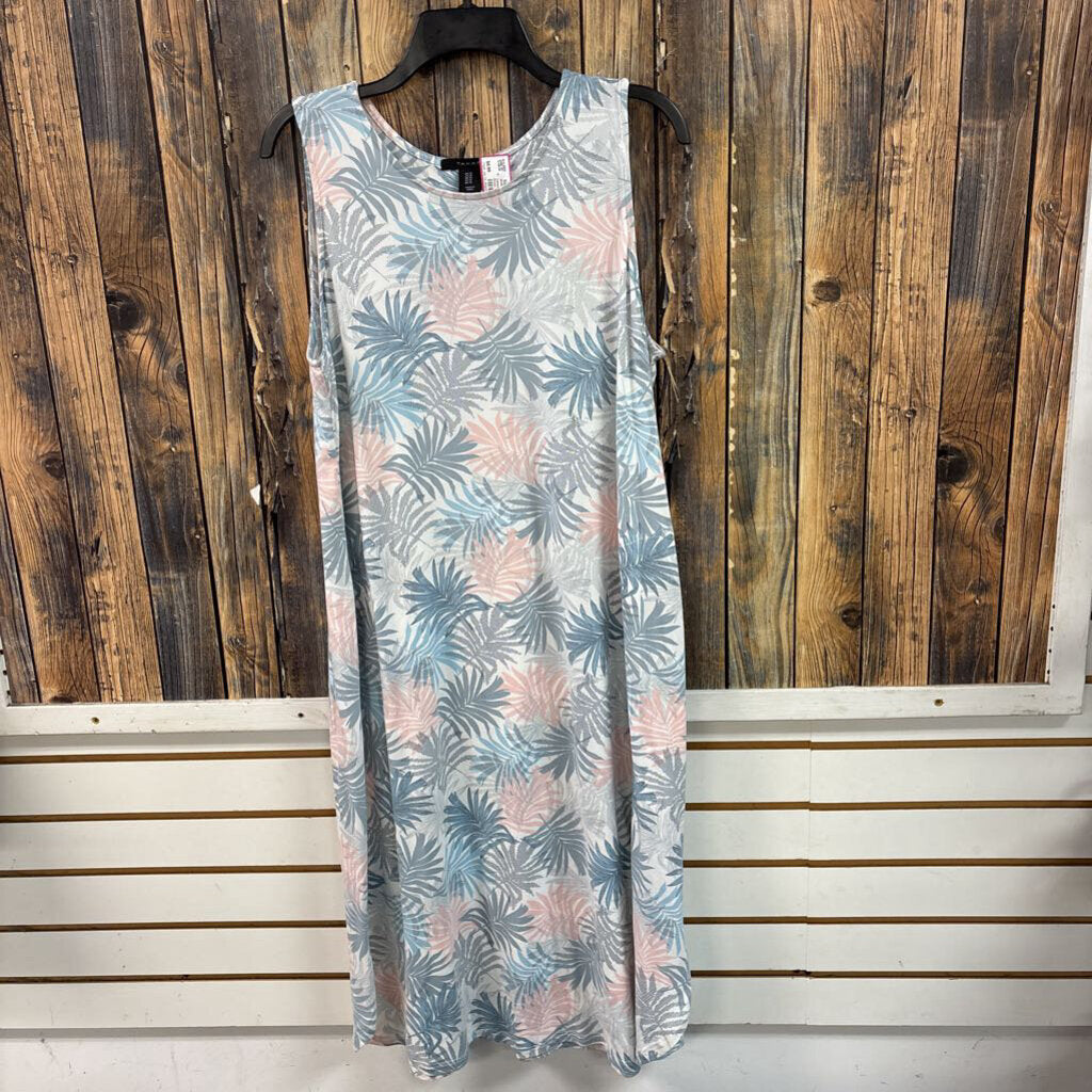 Tahari Buttery Soft Tropical Dress, Womens XL