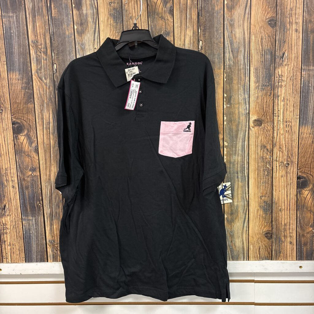 Kangol Black Button Up, NWT Men's XL