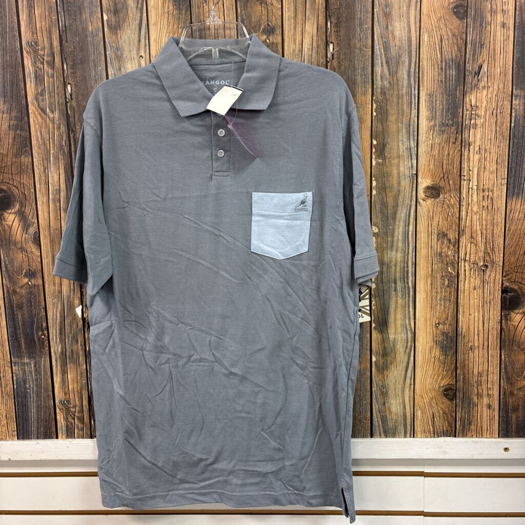 Kangol Gray Button Up, NWT Men's M