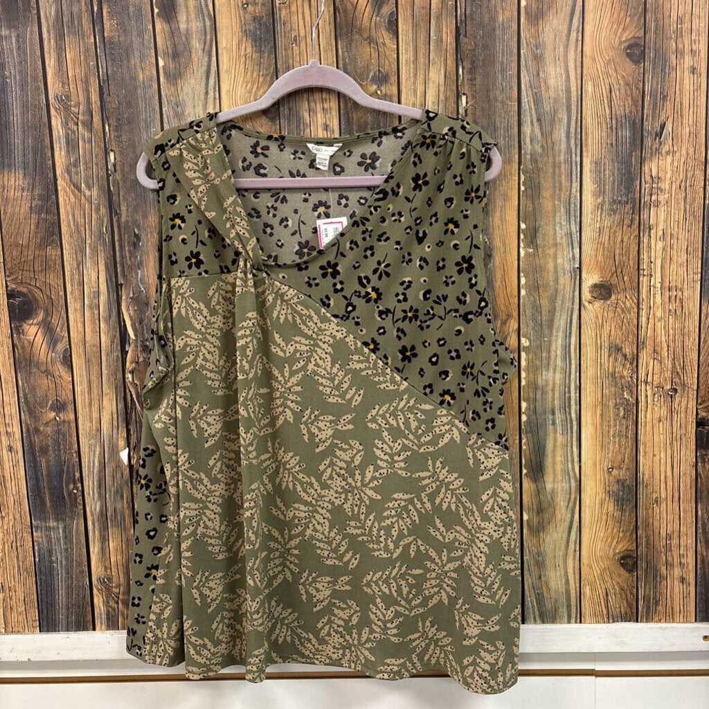 NWT Cato Green Tank, Womens 22/24