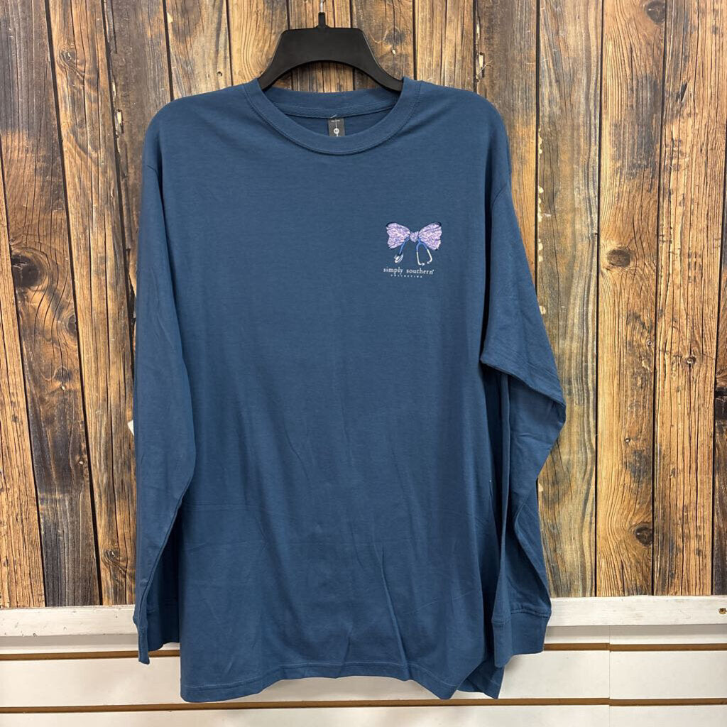NWT Simply Southern Scrub Life Top, Womens M