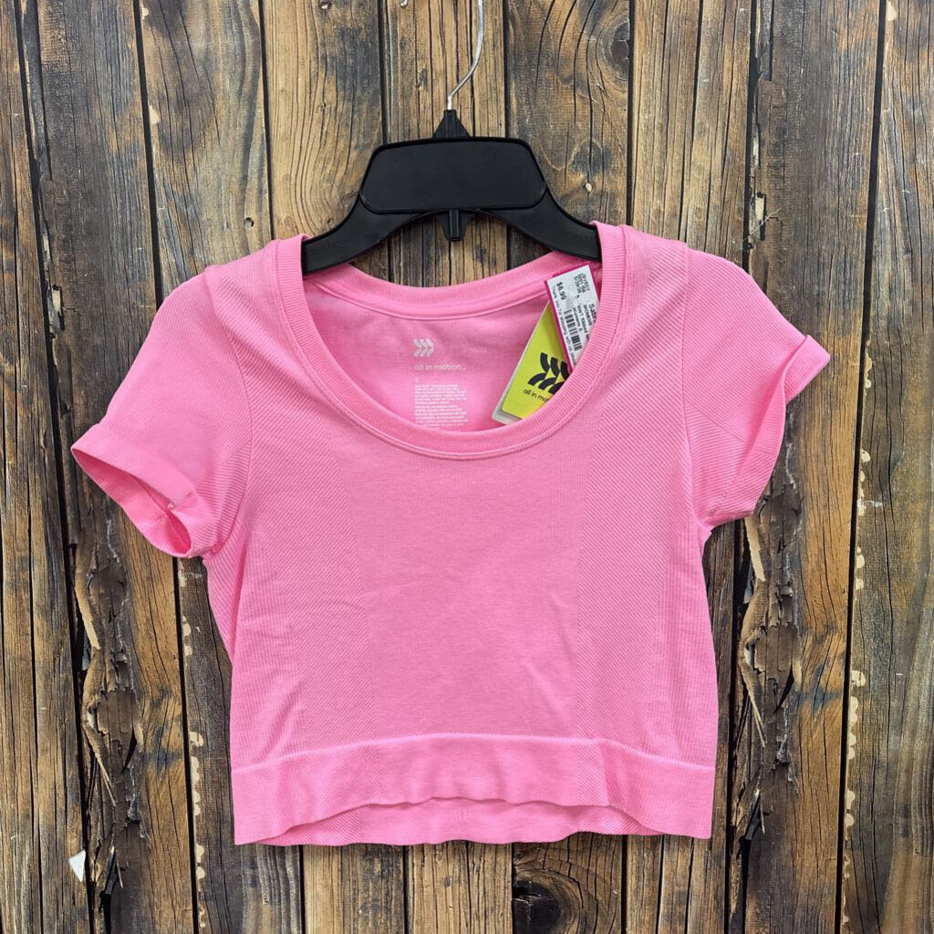 NWT Ribbed Neon Pink Top, Womens S
