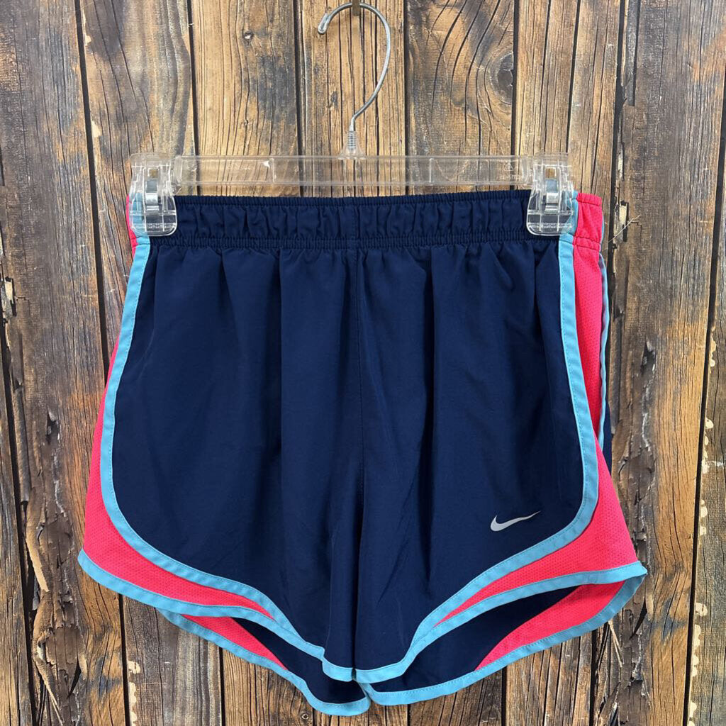 Nike Navy and Pink Shorts, Women's S