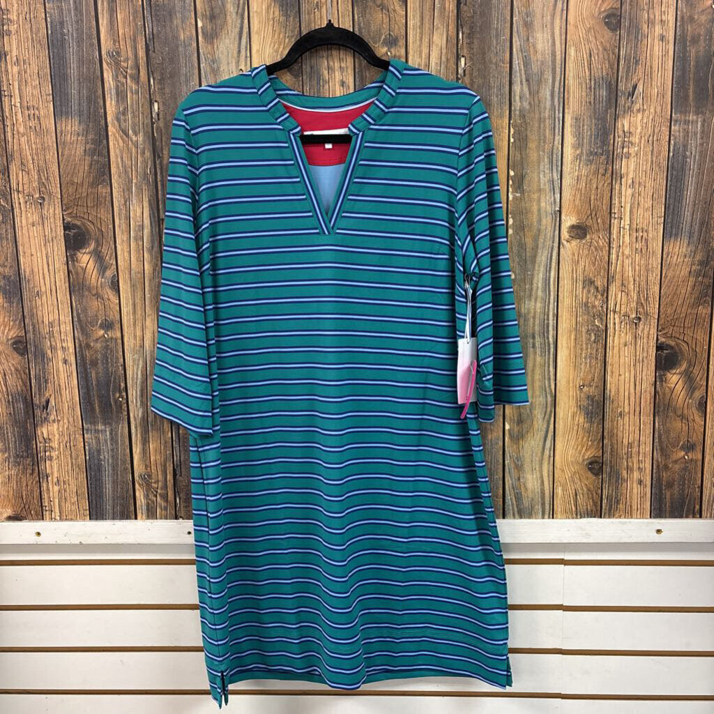 Southern Tide Striped Dress, NWT Women's L