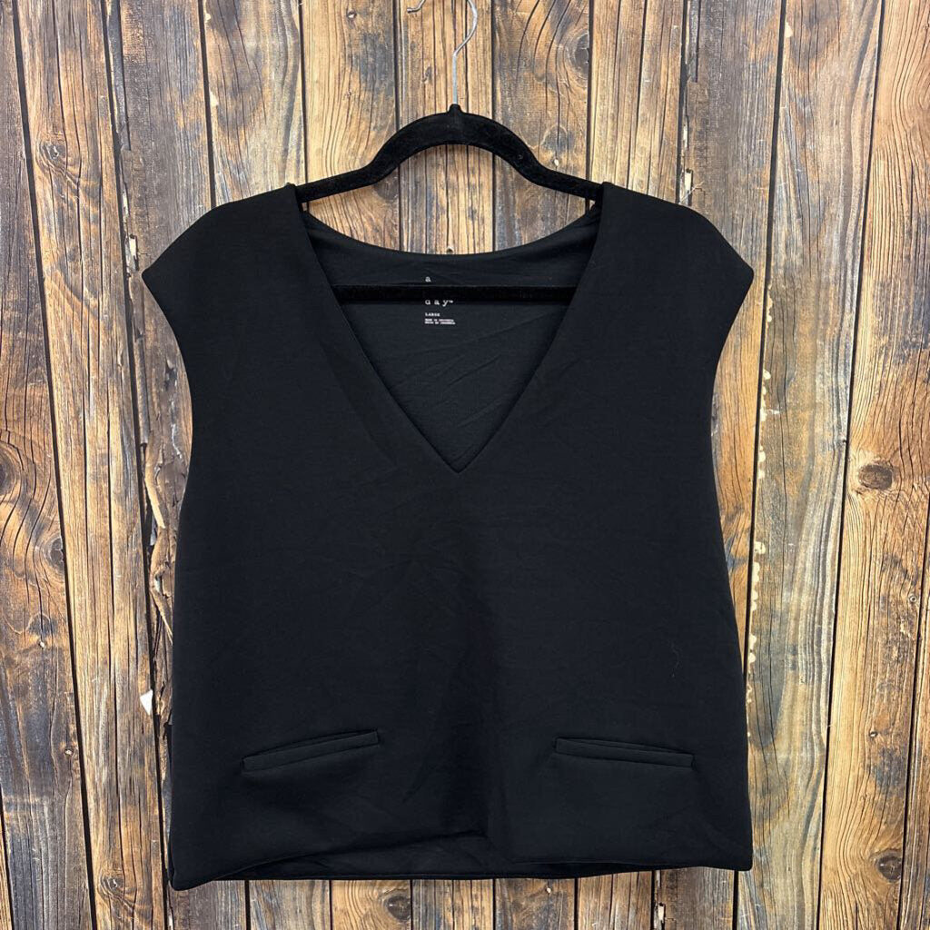 A New Day Buttery Soft Black Top, NWT Women's L