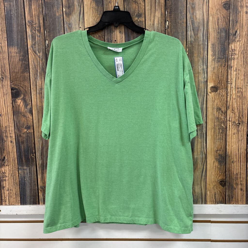 Zenana Green Vneck, Women's S