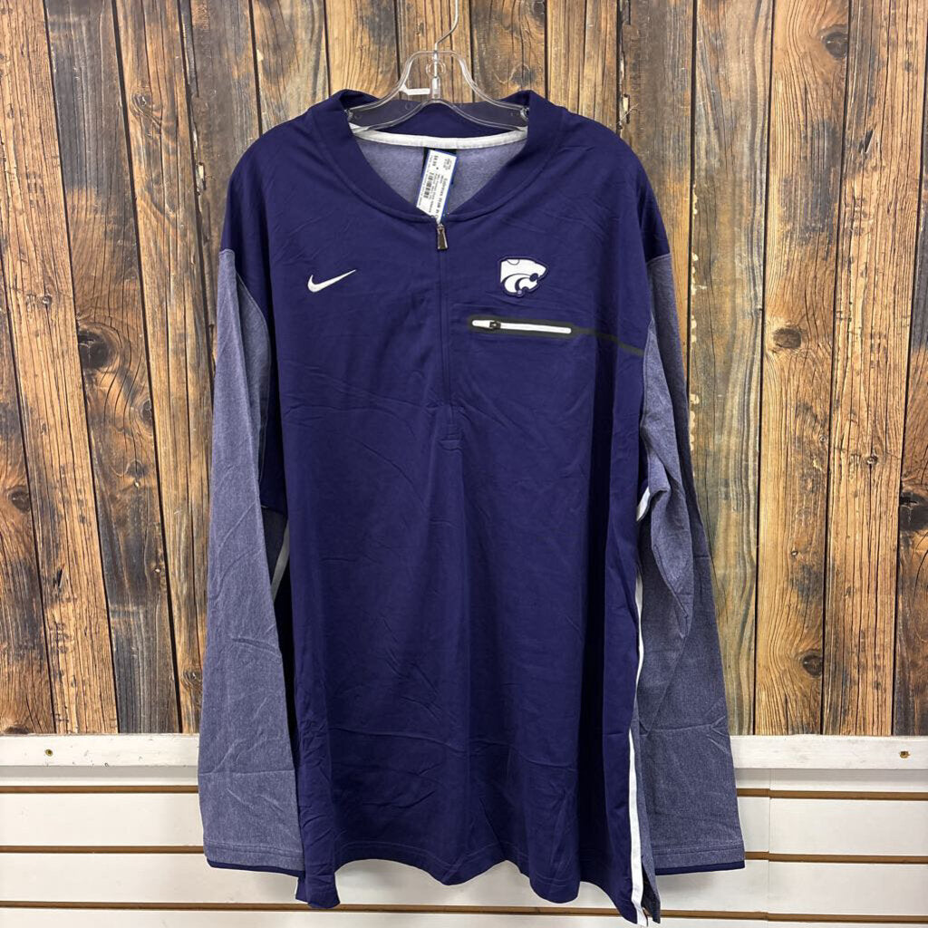Nike Kansas State Wildcats Pullover, Men's 3XL