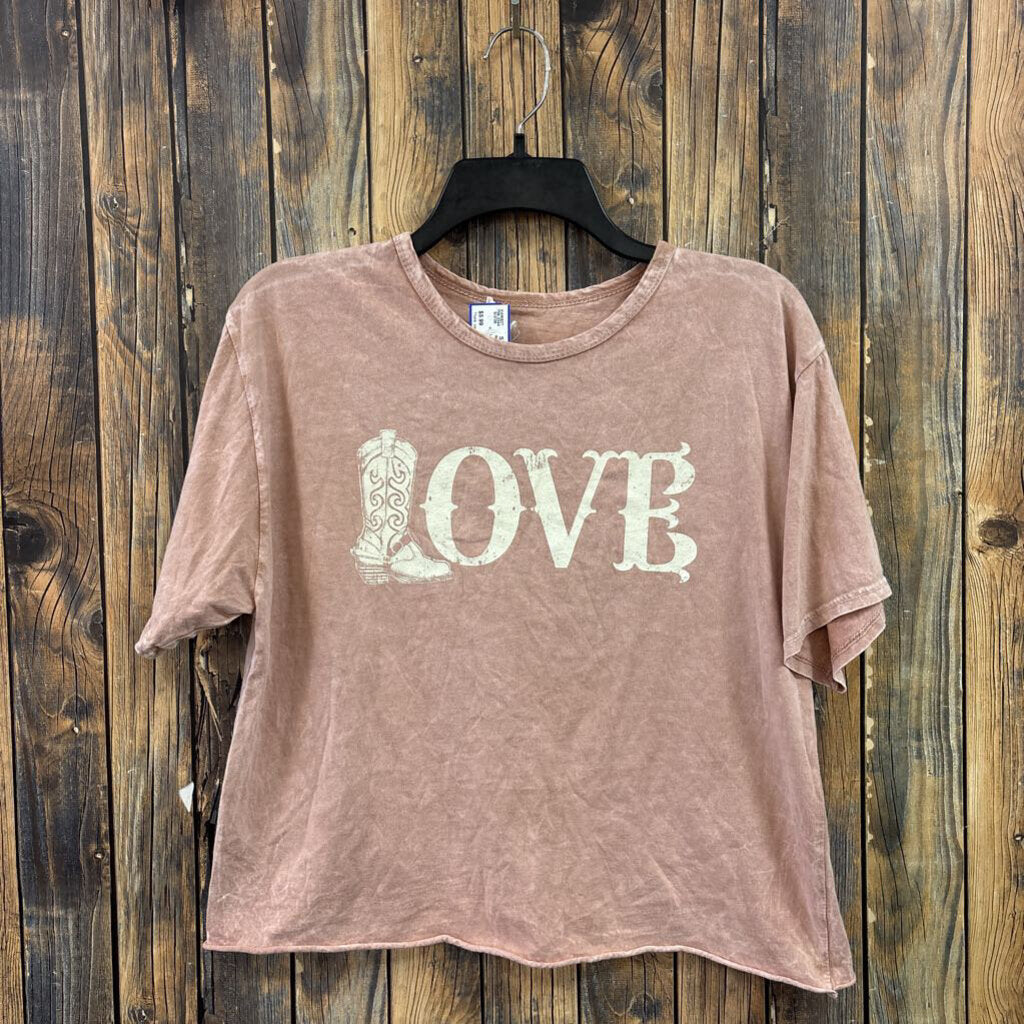LOVE Boot Tee, Women's M