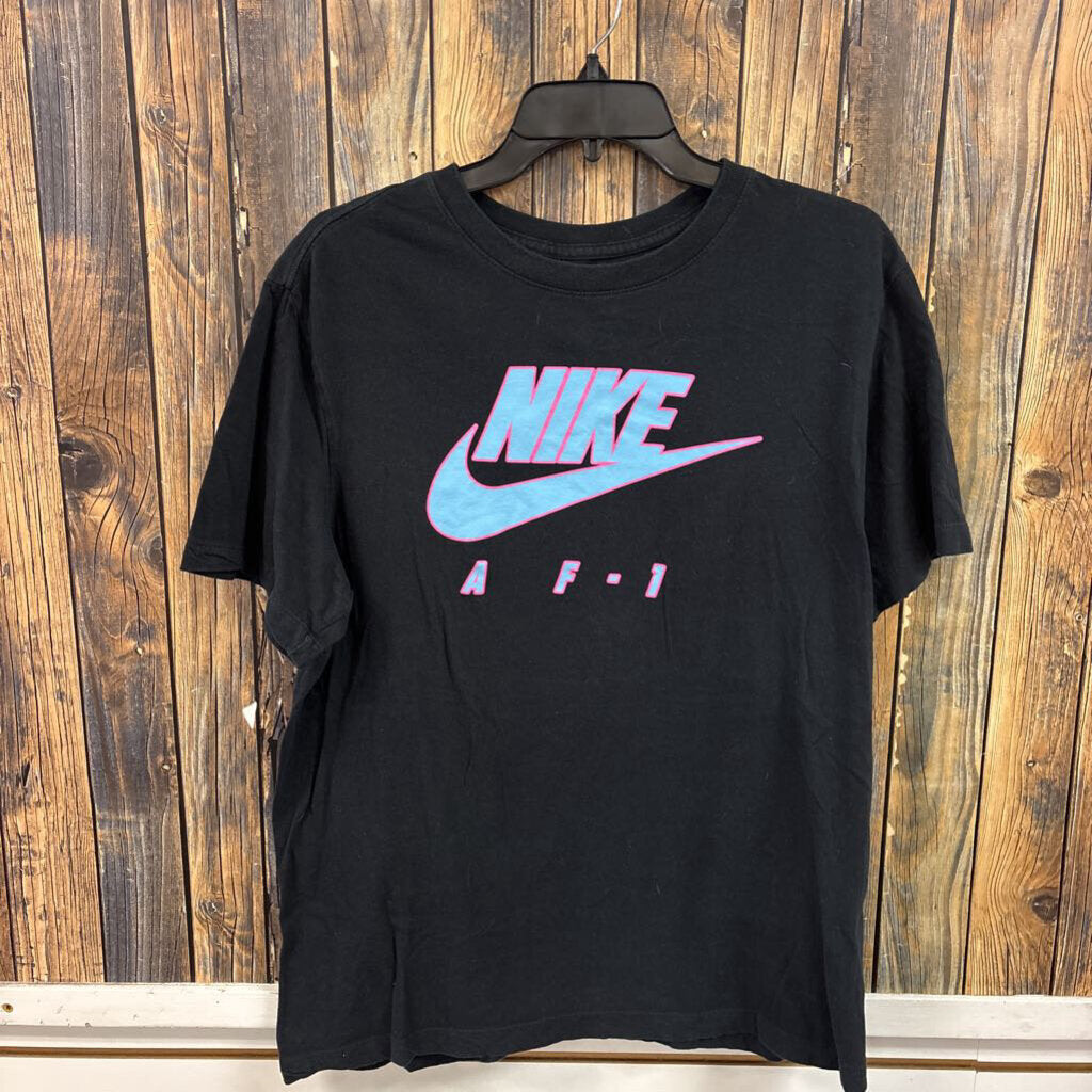 Nike Pink and Blue Tee, Men's L