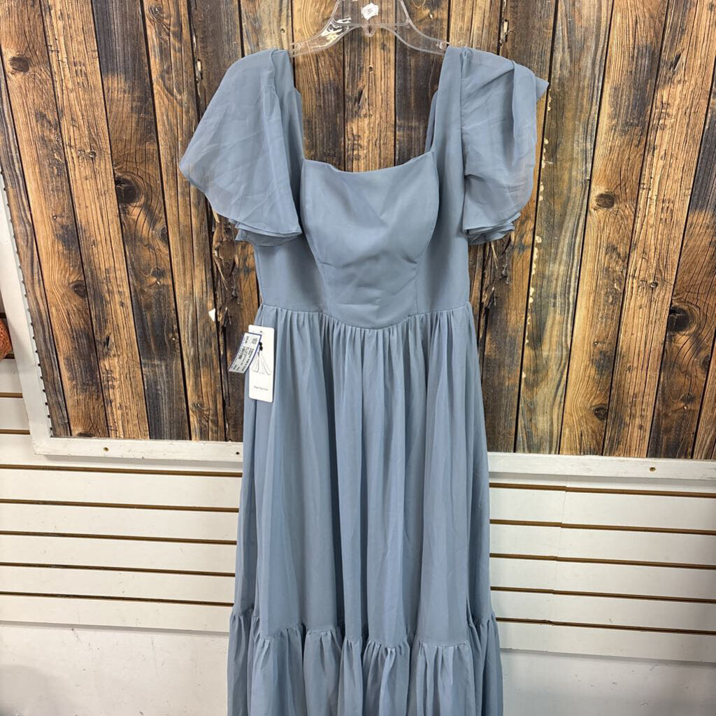 Blue Lace Back Dress, NWT Women's 10