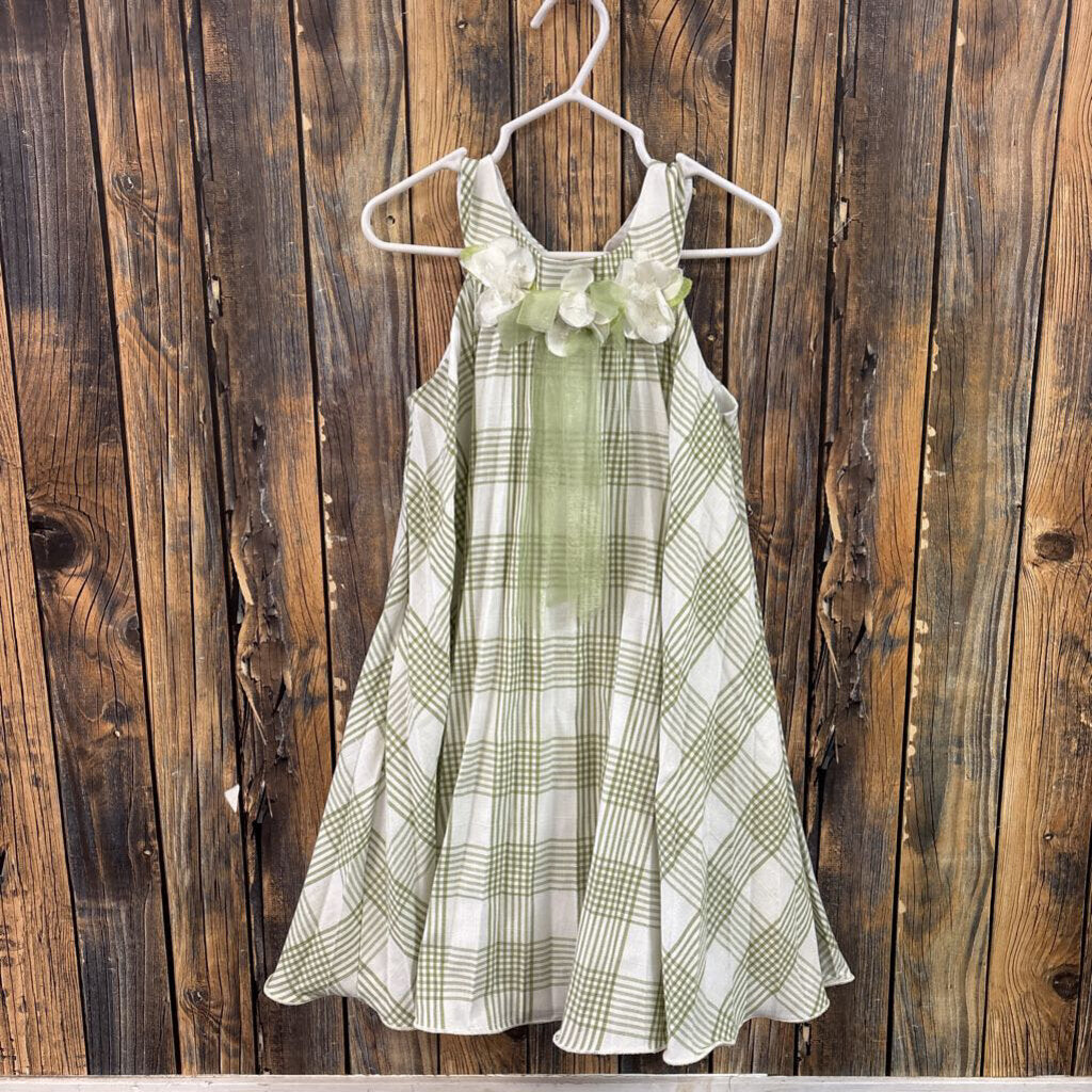 Bonnie Jean Green Dress, Girl's 4