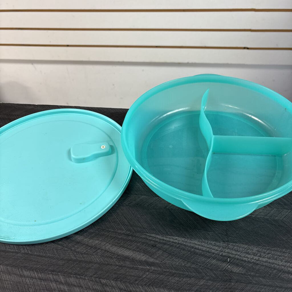 Tupperware CrystalWave Divided Bowl