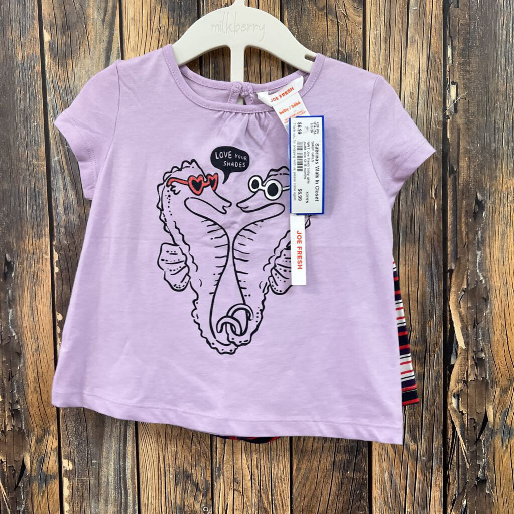 NWT Joe Fresh baby girls outfit size 12-18 months