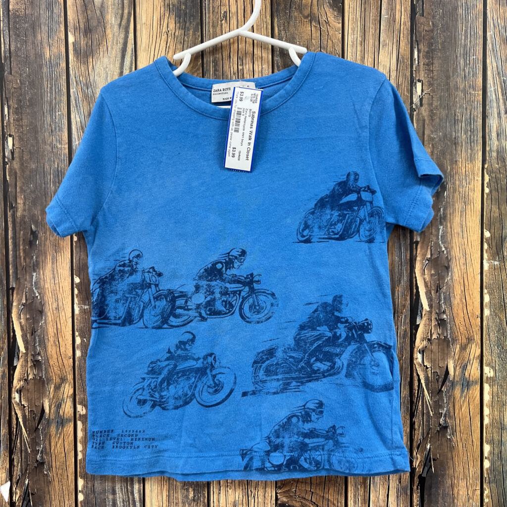 Zara motorcycle shirt boys size 5
