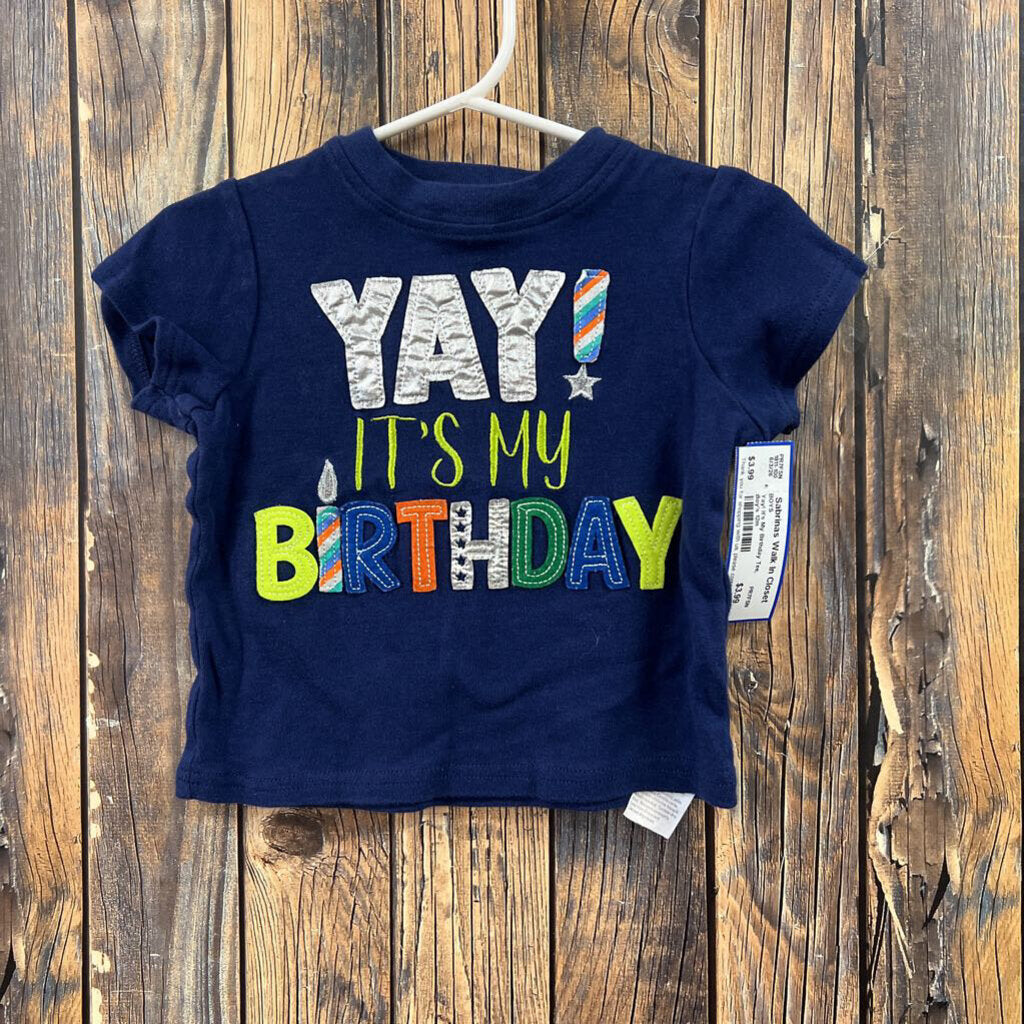 Yay! It's My Birthday Tee, Boy's 12m