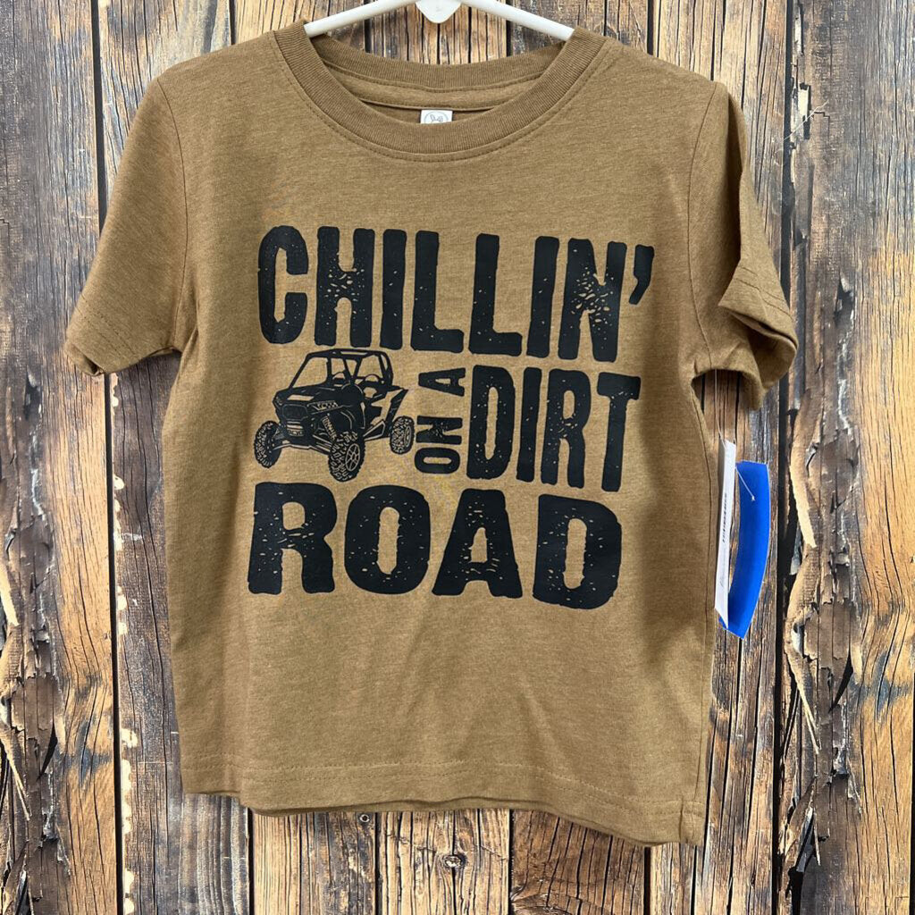 Chillin On A Dirt Rd Tee, NWT Boy's 3