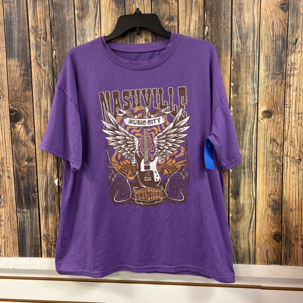 Nashville Music City Tee, Women's M