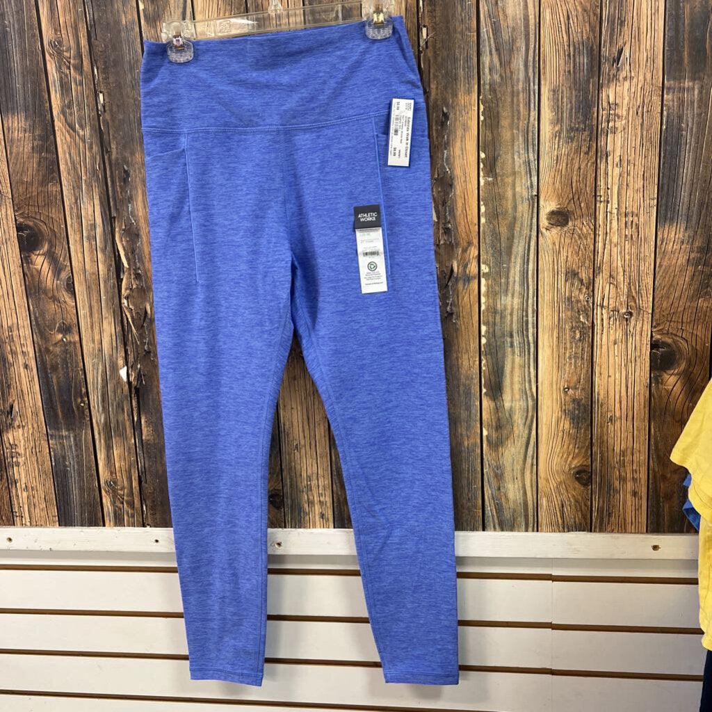 NWT Athletic Works blue leggings size L