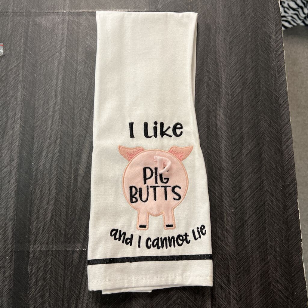 Pig Butts Dish Towel