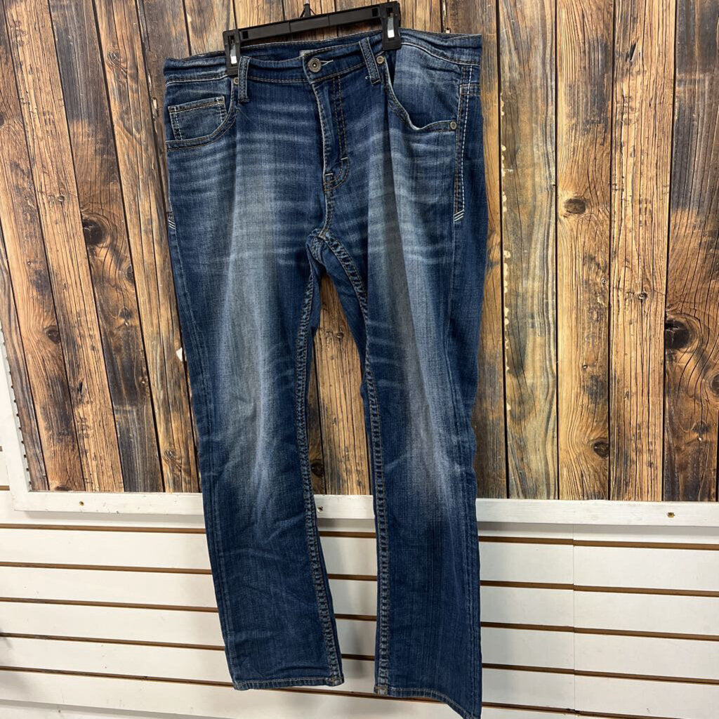 BKE Jake Straight Leg Jeans, Mens 34R