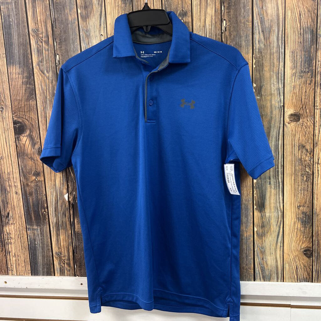 Under Armour Blue Polo, Mens M