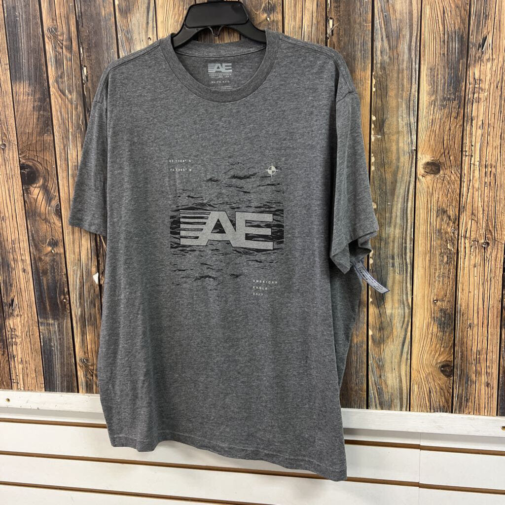American Eagle Grey Tee, Mens XL