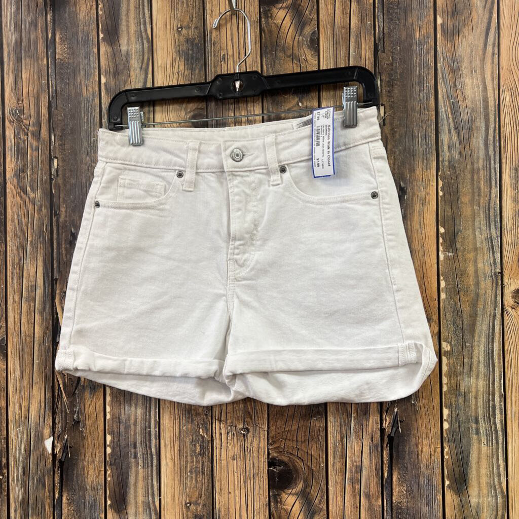 Old Navy White Jean Shorts, Womens 2