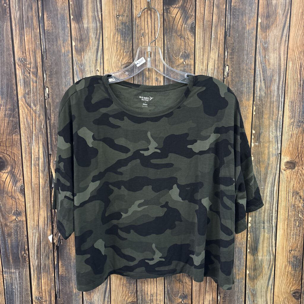 Old Navy Camo Crop Top, Womens L