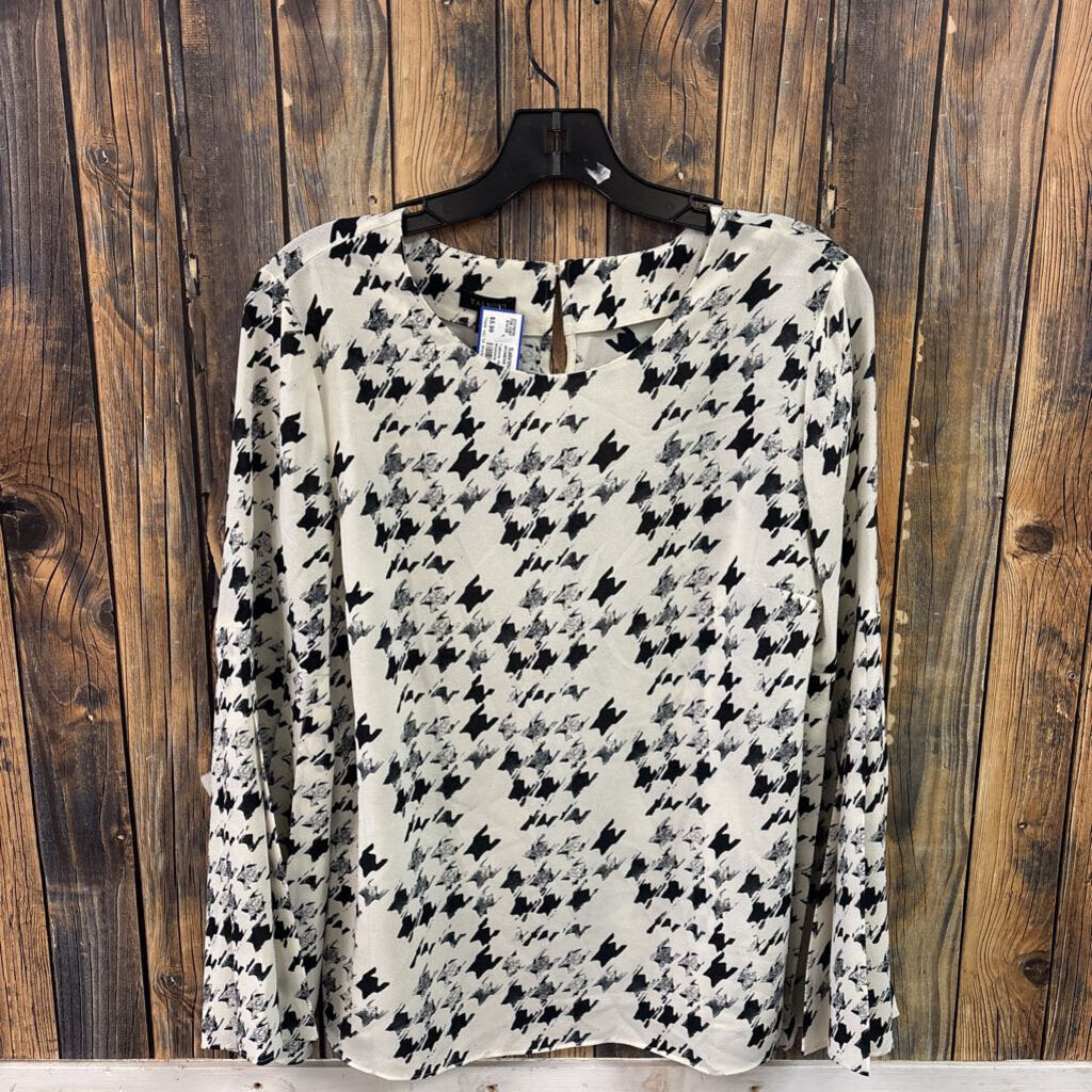 Talbots Houndstooth Top, Womens S