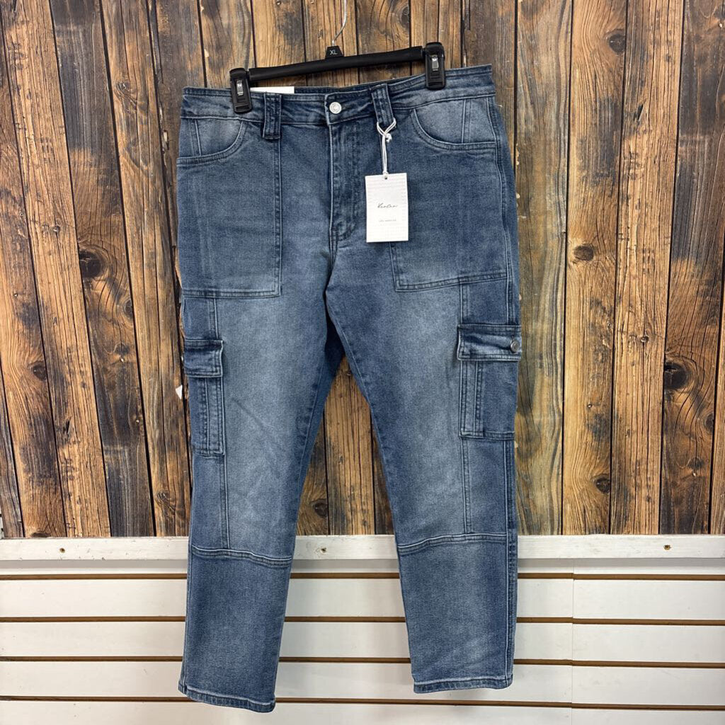 NWT KanCan Patchwork Jeans, Womens 13/30