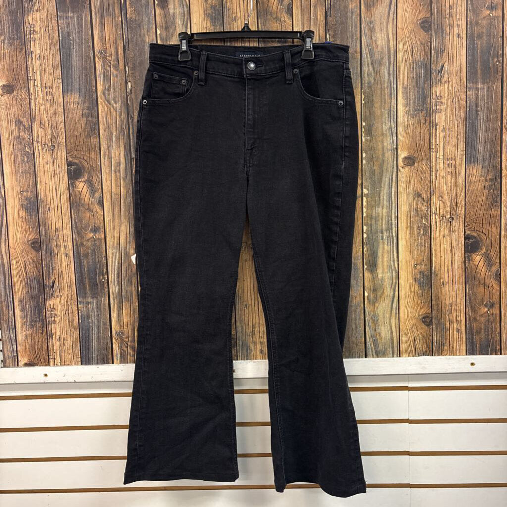 Aeropostale Black High-Rise Flare Jeans, Womens 14R