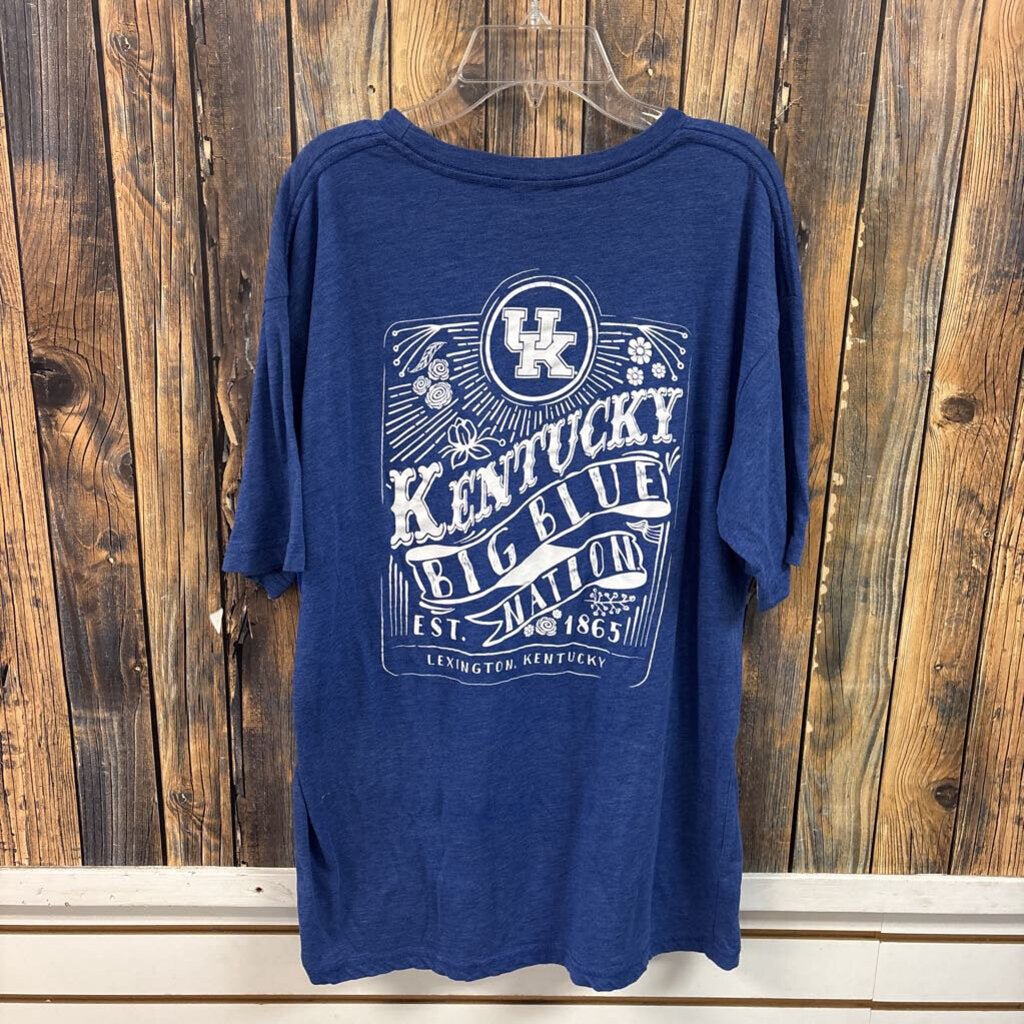 Marled Blue UK Tee, Womens L