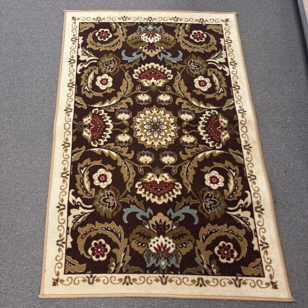 Brown Area Rug 40x60 in; No Ship