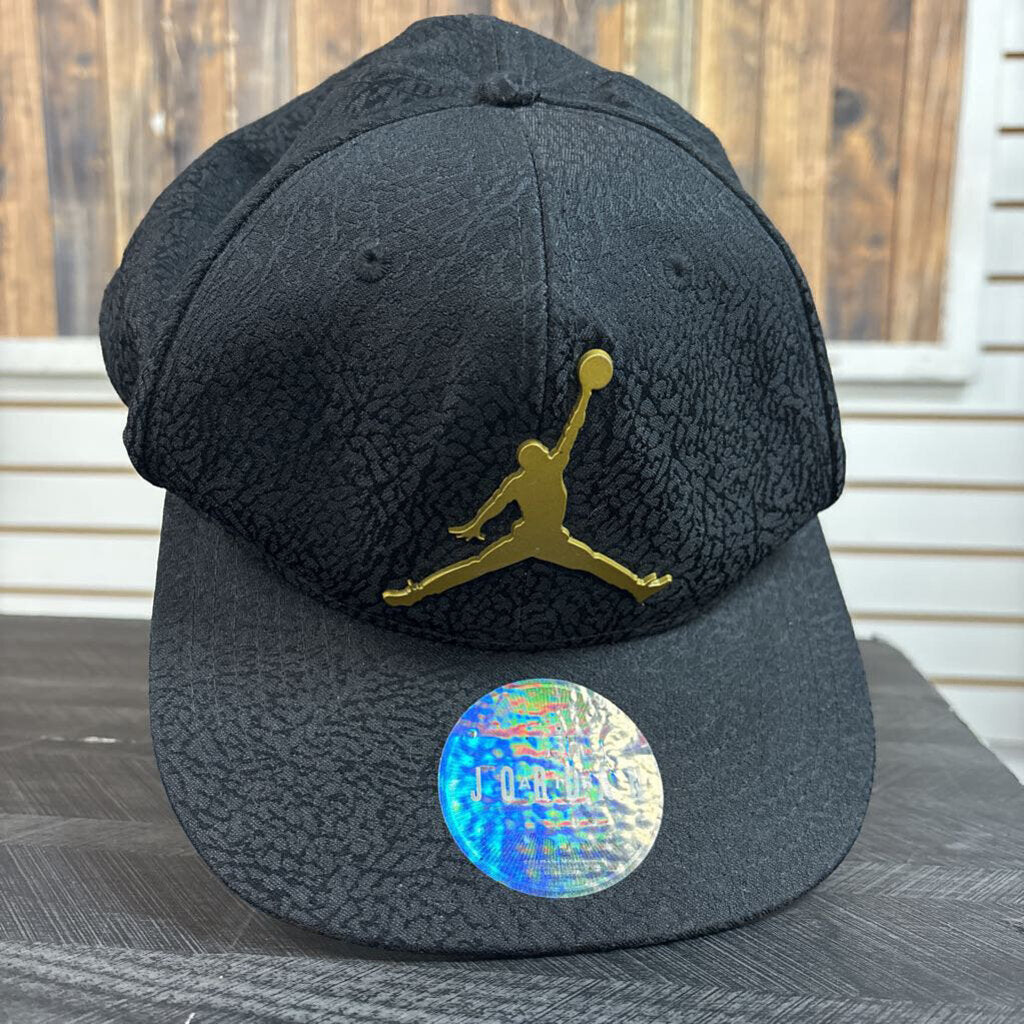 Jordan Black & Gold Hat, Youth