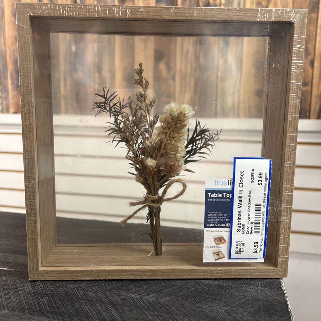 Dried Flower Shadow Box, New (1)