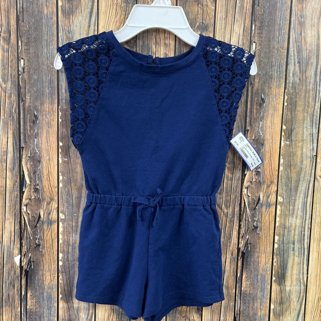 Crochet Sleeve Romper, Girl's 6/6x