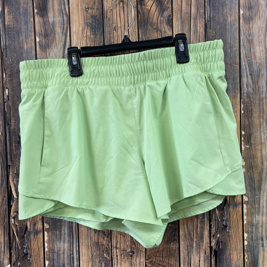 Lime Green Active Shorts, Women's L 12-14