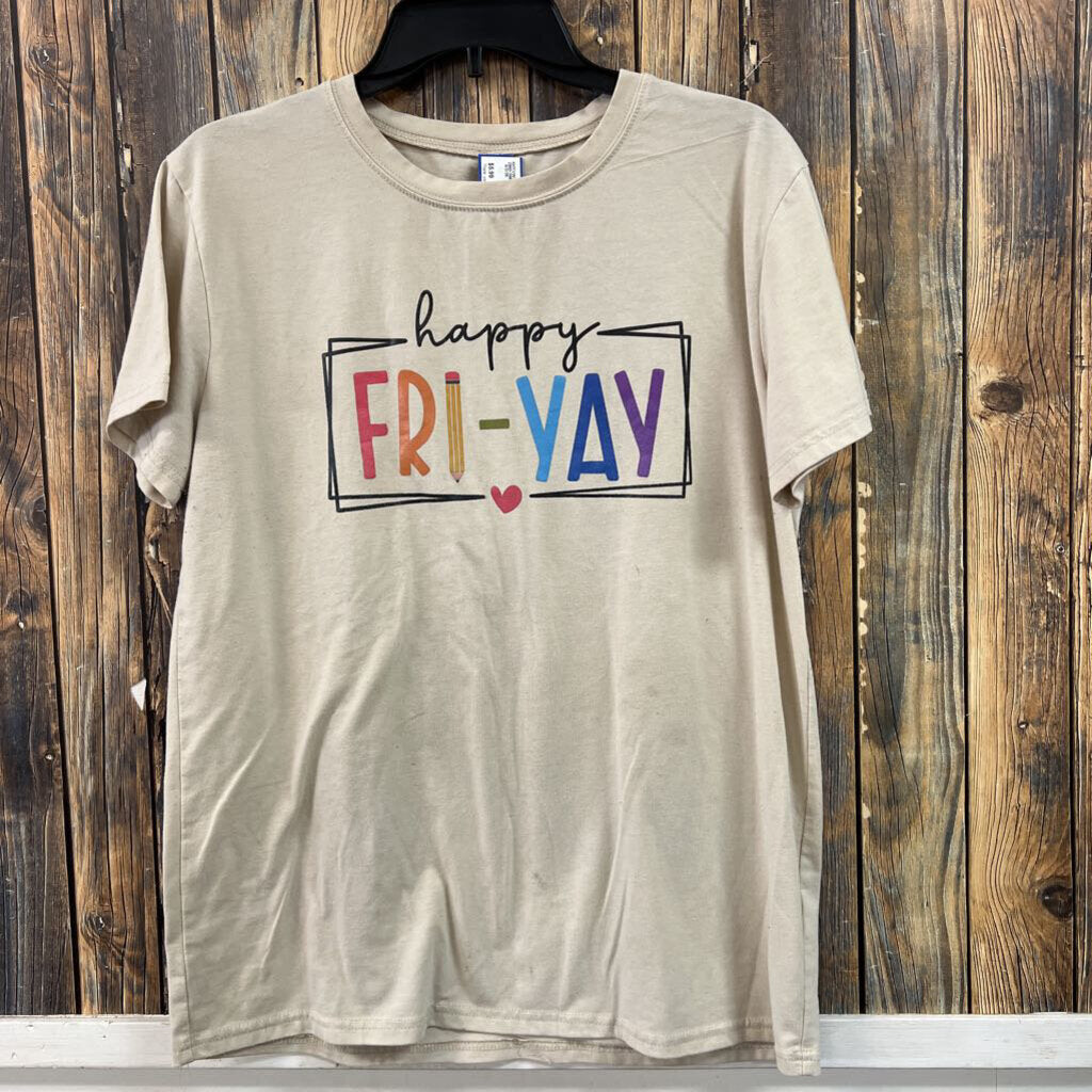 Happy Fri-Yay Tee, Womens L